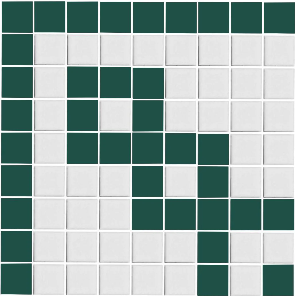 Greek Key Infinity Border | Square | Porcelain - Image 10
